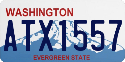 WA license plate ATX1557