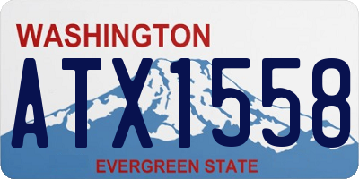 WA license plate ATX1558