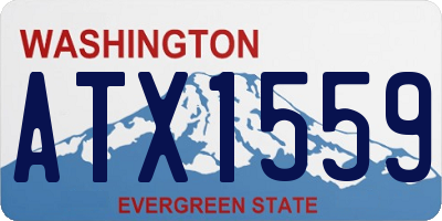WA license plate ATX1559