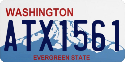 WA license plate ATX1561