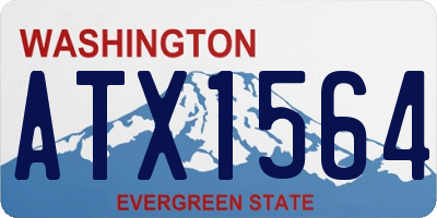 WA license plate ATX1564