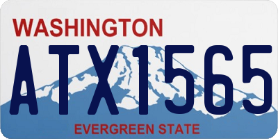 WA license plate ATX1565