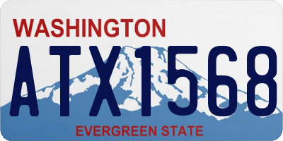 WA license plate ATX1568