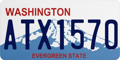 WA license plate ATX1570