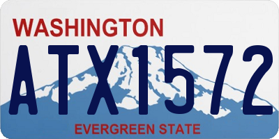 WA license plate ATX1572