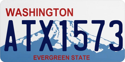WA license plate ATX1573