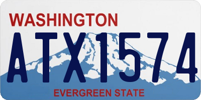 WA license plate ATX1574