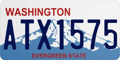 WA license plate ATX1575