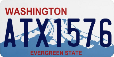 WA license plate ATX1576