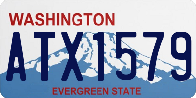 WA license plate ATX1579