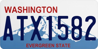 WA license plate ATX1582