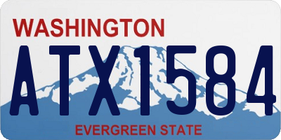 WA license plate ATX1584