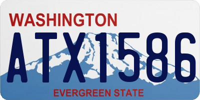 WA license plate ATX1586