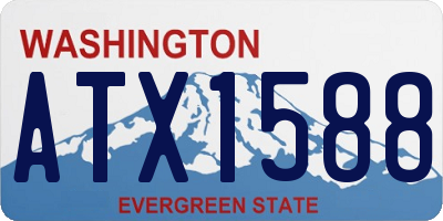 WA license plate ATX1588