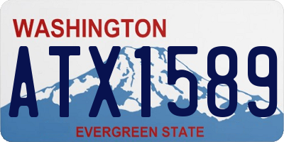 WA license plate ATX1589
