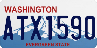 WA license plate ATX1590