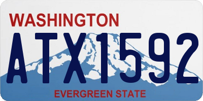 WA license plate ATX1592