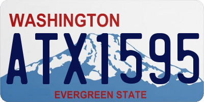 WA license plate ATX1595
