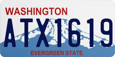WA license plate ATX1619