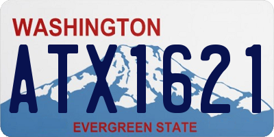 WA license plate ATX1621