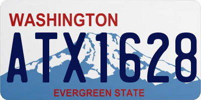 WA license plate ATX1628