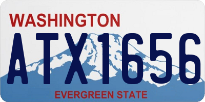 WA license plate ATX1656