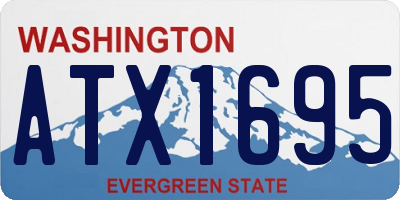 WA license plate ATX1695