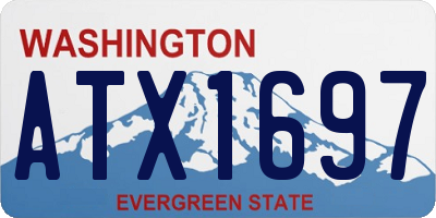 WA license plate ATX1697