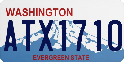 WA license plate ATX1710