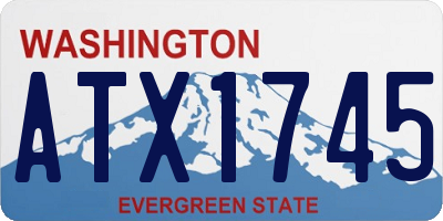 WA license plate ATX1745