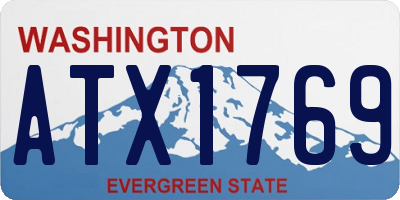 WA license plate ATX1769