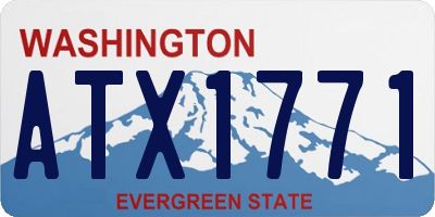 WA license plate ATX1771