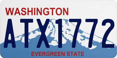 WA license plate ATX1772