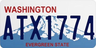 WA license plate ATX1774