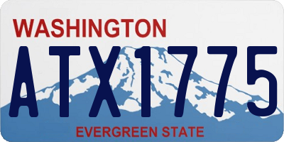WA license plate ATX1775