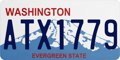 WA license plate ATX1779