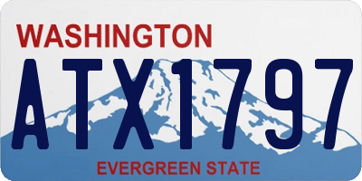 WA license plate ATX1797
