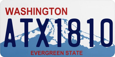 WA license plate ATX1810
