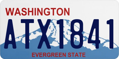 WA license plate ATX1841