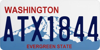 WA license plate ATX1844