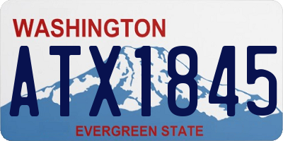 WA license plate ATX1845