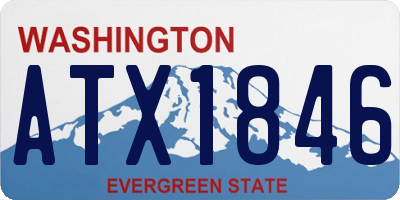 WA license plate ATX1846