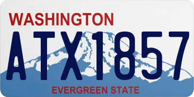 WA license plate ATX1857