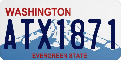 WA license plate ATX1871