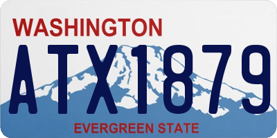 WA license plate ATX1879