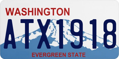 WA license plate ATX1918