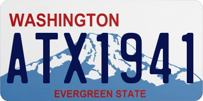 WA license plate ATX1941