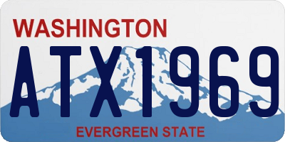 WA license plate ATX1969