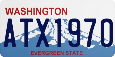 WA license plate ATX1970