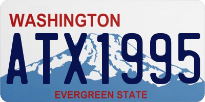 WA license plate ATX1995